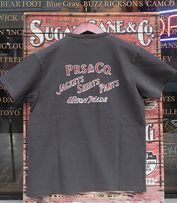 PHERROW'S フェローズ 半袖|10番単天竺|チェーン刺繍|Tシャツ『PRS
