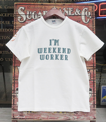 PHERROW'S フェローズ 半袖|10番単天竺|プリント|Tシャツ『WEEDEND