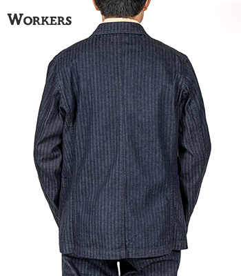 WORKERS ワーカーズ インディゴヘリンボーン|ラフジャケット『Lounge