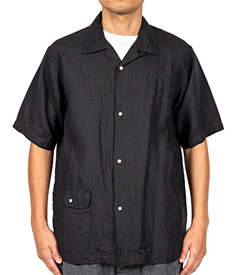 WORKERS ワーカーズ 半袖||リネンオープンカラーシャツ『Open Collar