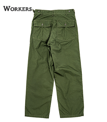 WORKERS ワーカーズ 反応染め|ポプリン|ベーカーパンツ|トレース