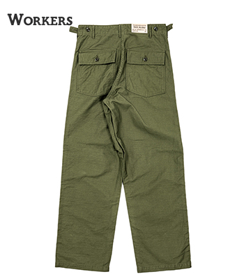 WORKERS ワーカーズ 反スレン染め|バックサテン|ベーカーパンツ