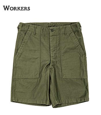 パンツ WORKERS Baker Shorts Reversed Sateen WORKERS ワーカーズ スレン染め|バックサテン|ベイカーショーツ『Baker