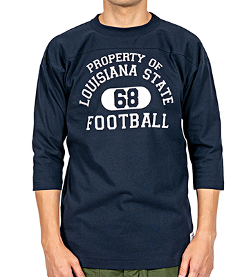 WORKERS ワーカーズ 七分袖|フットボールTEE『Football T, LOUISIANA