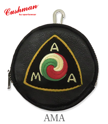 CUSHMAN クッシュマン カウハイド|ラウンド|レザーポーチ『LEATHER