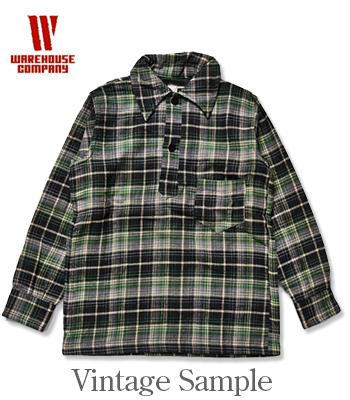 WAREHOUSE ウエアハウス コットンフランネル|プルーバーシャツ『1930'S