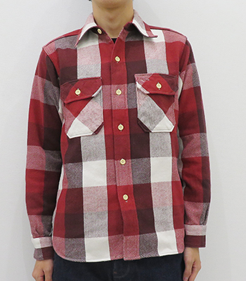 WAREHOUSE ウエアハウス 長袖|セルビッチフランネル|ワークシャツ|ワン