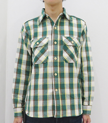 WAREHOUSE ウエアハウス 長袖|セルビッチフランネル|ワーク