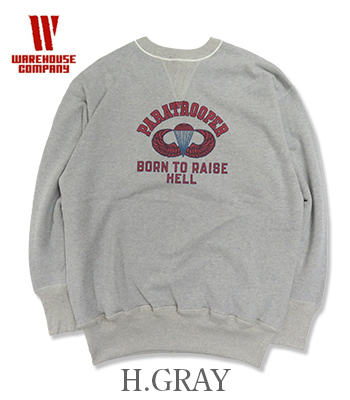 WAREHOUSE ウエアハウス 裏起毛|丸胴|セットインスリーブ|スウェット