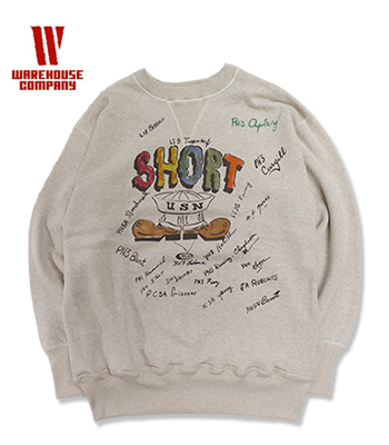 WAREHOUSE x ORGAN ウエアハウス 別注|裏起毛|丸胴|セットインスリーブ