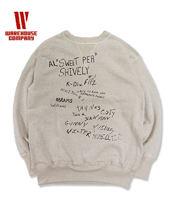 WAREHOUSE x ORGAN ウエアハウス 別注|裏起毛|丸胴|セットインスリーブ