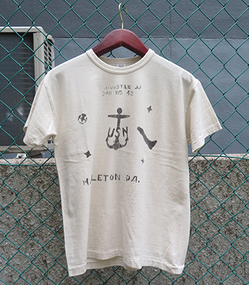 WAREHOUSE 2nd hand x ORGAN ウエアハウス 別注|ONE WASH|プリントTEE