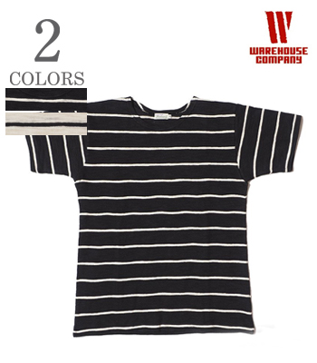 WAREHOUSE ウエアハウス 半袖|7番単糸|BORDER TEE『半袖ポケット