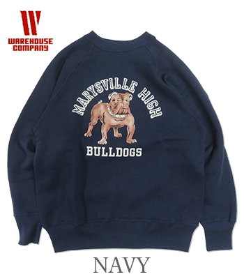 WAREHOUSE ウエアハウス 裏毛|丸胴|ラグランスリーブ|スウェット