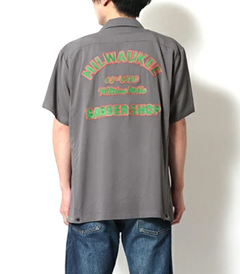 HOUSTON ヒューストン 半袖|レーヨン|テンセル|ボウリングシャツ