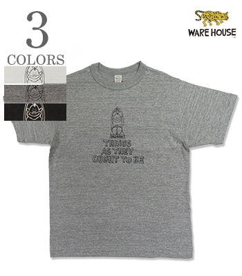 Yusuke Hanai × WAREHOUSE & CO. ウエアハウス 半袖|粗挽きスラブ糸