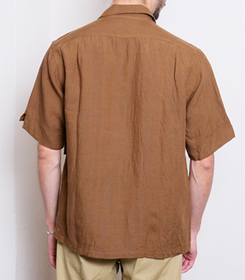 Soundman サウンドマン 半袖|柿渋染め|リネンキャンバス|キャンプ