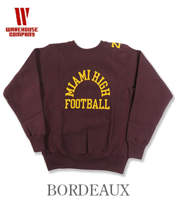 WAREHOUSE ウエアハウス リバーススタイル専用吊り裏起毛|リバース