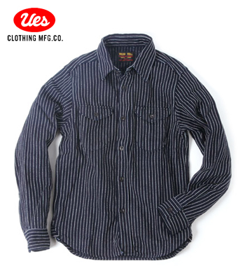 I*e様 UES インディゴストライプ 長袖ネルシャツ② I*e様 UES インディゴストライプ 長袖ネルシャツ② 楽天市場】UES ウエス
