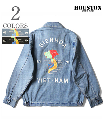 HOUSTON 51479 DENIM VIETNAM JACKET L 新品 HOUSTON / ヒューストン 51479 DENIM VIETNAM JACKET (TIGER) / デニム