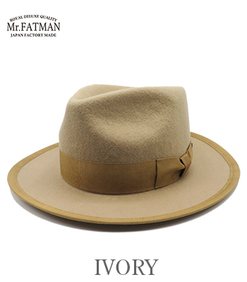 新品 J.J. WILLIAMS WOOL FEDORA “ Gambler” Mr. FATMAN ミスターファットマン J.J. WILLIAMS WOOL FEDORA
