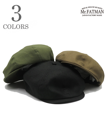 タグ付き＊Mr.FATMAN LUCKY DAN LINEN キャスケット　M Mr.FATMAN】 LUCKY DAN TWILL 5231001（キャスケット