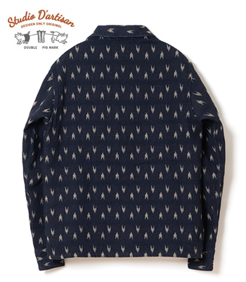 STUDIO D'ARTISAN ステュディオ ダルチザン 長袖 和柄 シャツ STUDIO_D'ARTISAN / ステュディオダルチザン STUDIO D'ARTISAN