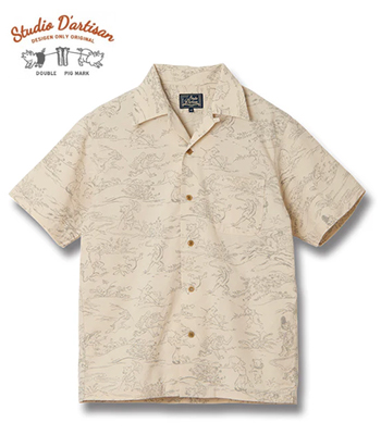collar open D'ARTISAN STUDIO トップス rayon jdo07237.jpg shirt トップス
