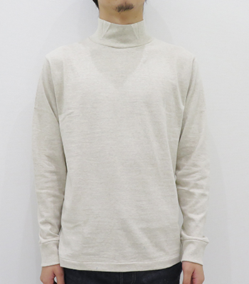 WAREHOUSE ウエアハウス 長袖|無地|粗挽きスラブ糸|シャドーボーダー