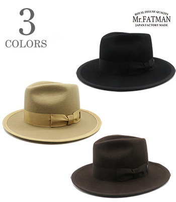 Mr. FATMAN ミスターファットマン J.J. WILLIAMS WOOL FEDORA|ウール