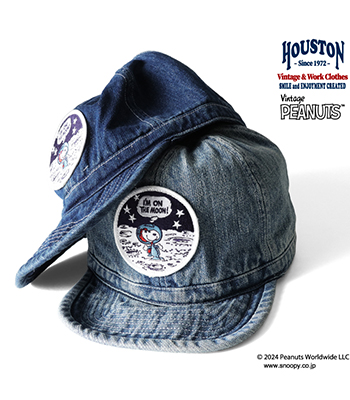 HOUSTON×PEANUTS ヒューストン 12oz.デニム|アーミーキャップ|ワーク