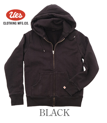 UES ウエス 吊り編み|裏毛|フルジップパーカー|ZIP UP HOODIE『ZIP
