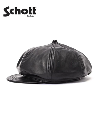 Schott ショット シープスキン|キャスケット|ニュースボーイキャップ 