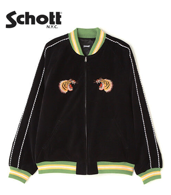Schott ショット 別珍|スーベニアジャケット『SOUVENIR JACKET 顔虎 
