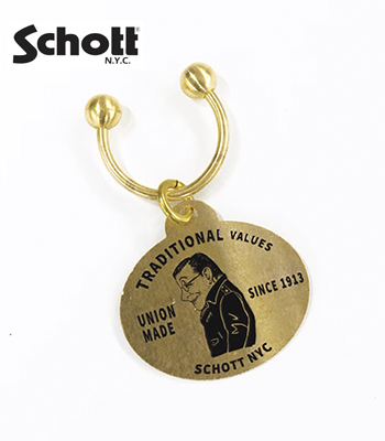 Schott ショット 真鍮|キーリング|キーホルダー『BRASS KEY RING