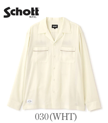 Schott ショット 長袖|オープンカラー|ボーリングシャツ