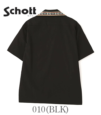 Schott ショット 半袖|刺繍|キューバシャツ『T/C CUBA SHIRT