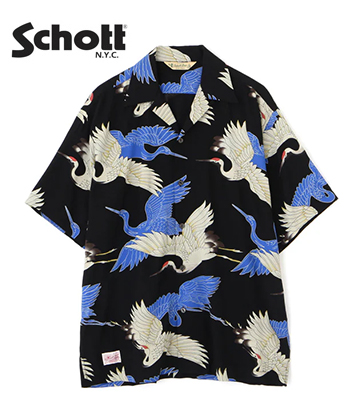 Schott ショット Pineapple Juice 半袖|レーヨン|アロハシャツ『RAYON