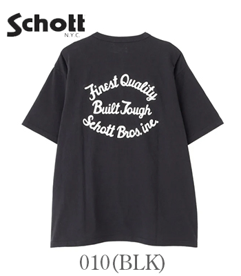 Schott ショット 半袖|ヘンリーネック|刺繍『HENLEY T-SHIRT FINEST