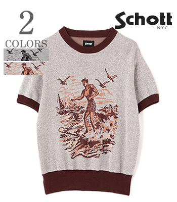 未使用品！Schott（ショット）50's オーバーサイズ ニット ”シャーク 50S OVER SIZE KNIT SHARK/50's オーバーサイズニット シャーク
