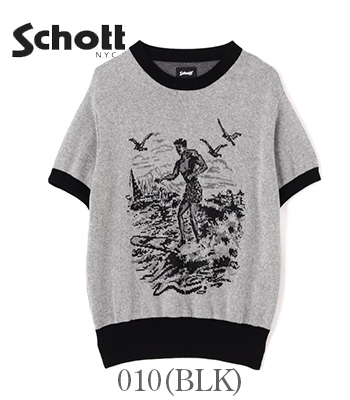 Schott ショット 半袖|クルーネック|サマーニット『50's SUMMER