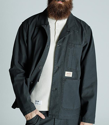 Schott ショット コットンバックサテン|カバーオール『BACK STAIN