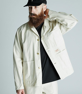 Schott ショット コットンバックサテン|カバーオール『BACK STAIN