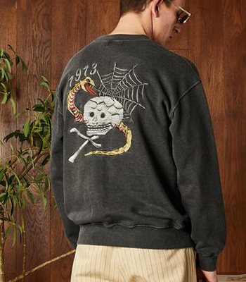 Schott ショット 長袖|クルーネック|スウェット『PIGMENT CREW SWEAT