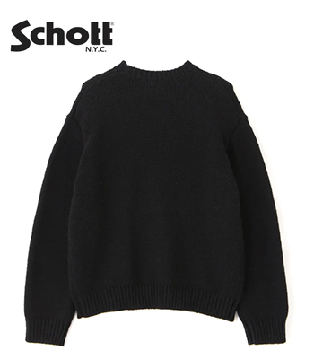 Schott ショット 長袖|クルーネック|セーター『CROSS BONE KNIT