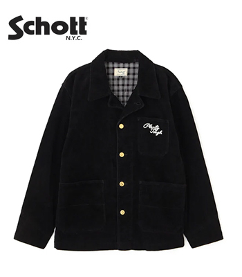 古着　アメカジSchott コーデュロイジャケット　黒　L　ワークジャケット 古着 アメカジSchott コーデュロイジャケット 黒 L ワークジャケット