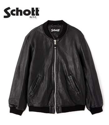 Schott ショット ベビーシープレザー|MA-1 Type|レザージャケット