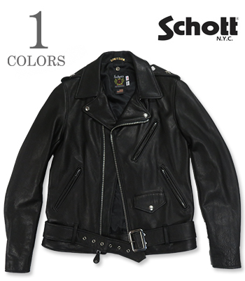 Schott ショット Made in USA|ニューネイキッドカウレザー|ダブル