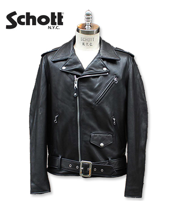 Schott ショット Made in USA|ニューネイキッドカウレザー|ダブル
