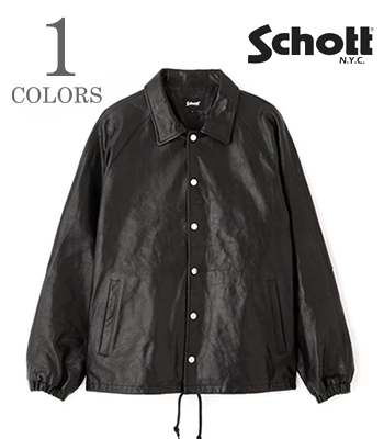 schottレザーコーチジャケット LEATHER COACH JACKET/レザーコーチジャケット | Schott（ショット